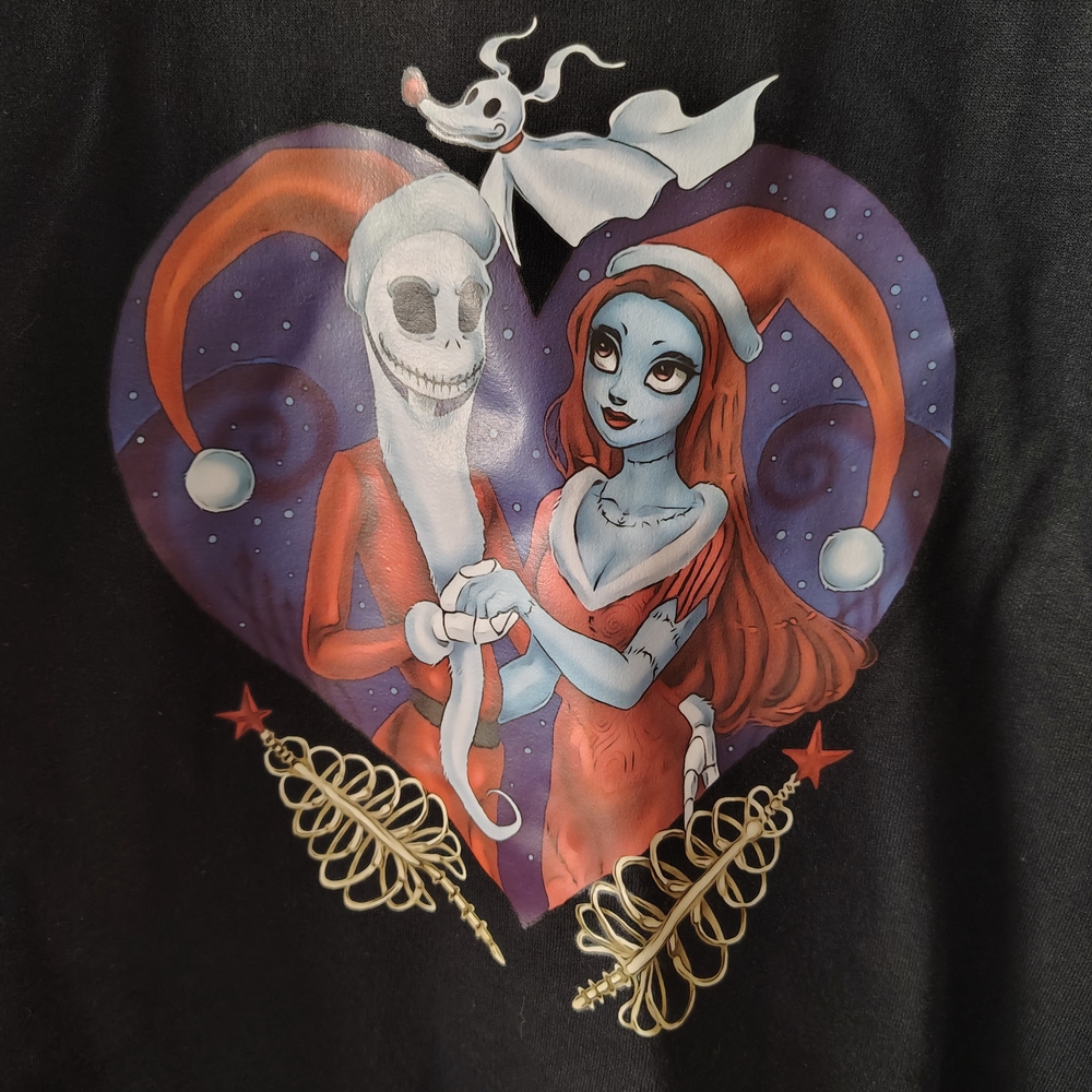 The Nightmare Before Christmas Gildan Black Crewneck Sweatshirt Unisex Size XL